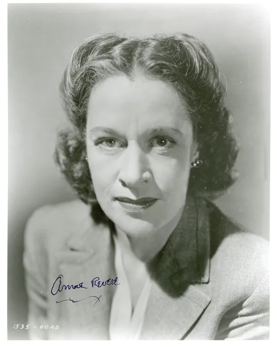 Anne Revere autograph