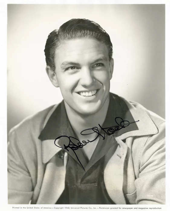 Robert Stack autograph