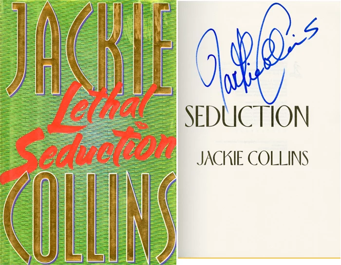 Jackie Collins autograph