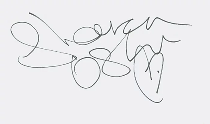 Sharon Osbourne autograph