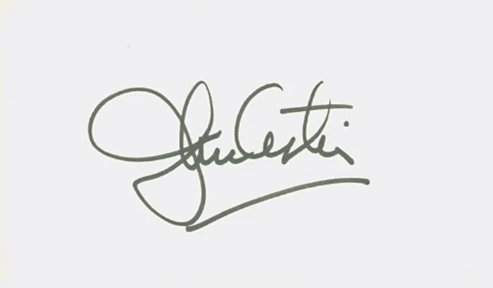 John Astin autograph