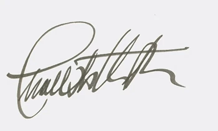 Charlton Heston autograph