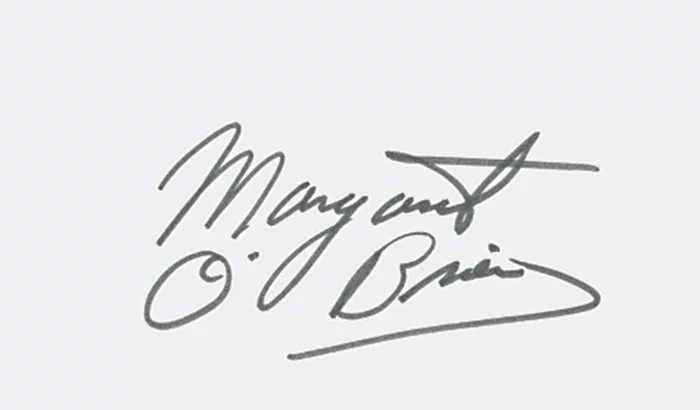 Margaret O'Brien autograph