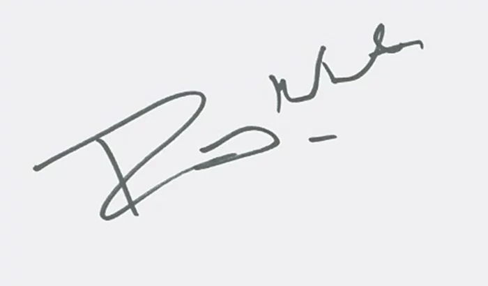 Ray Winstone autograph