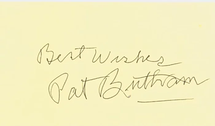 Pat Buttram autograph