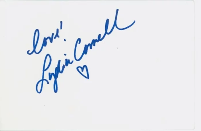 Lydia Cornell autograph