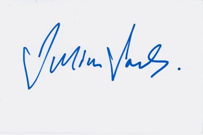 Julian Sands autograph