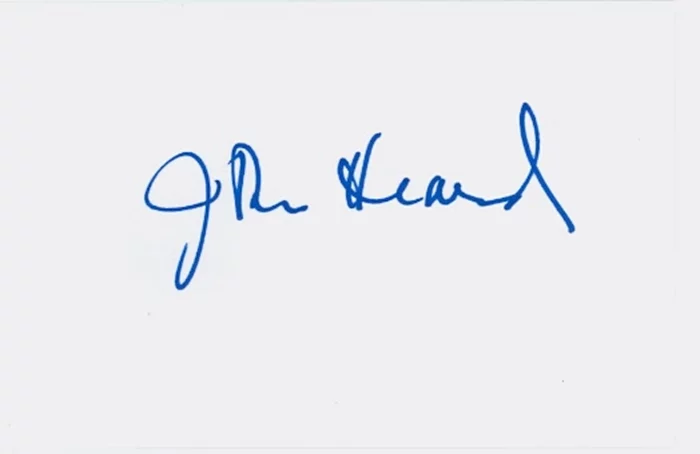 John Heard autograph