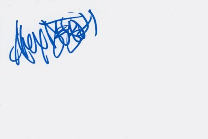 Alex Desert autograph
