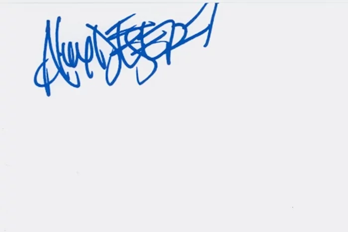 Alex Desert autograph