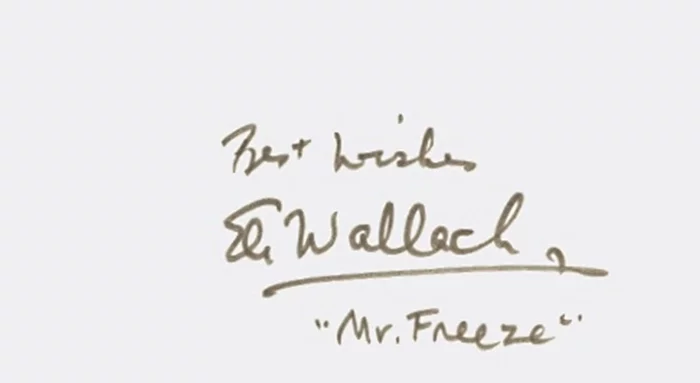 Eli Wallach autograph