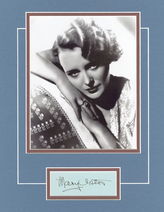 Mary Astor autograph