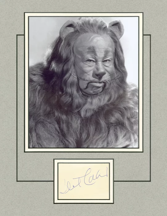 Bert Lahr autograph