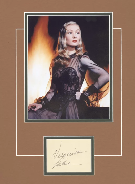 Veronica Lake autograph
