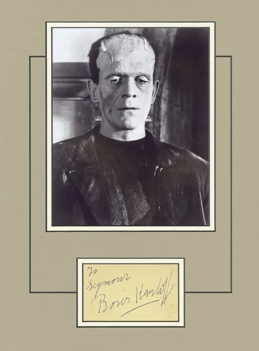 Boris Karloff autograph