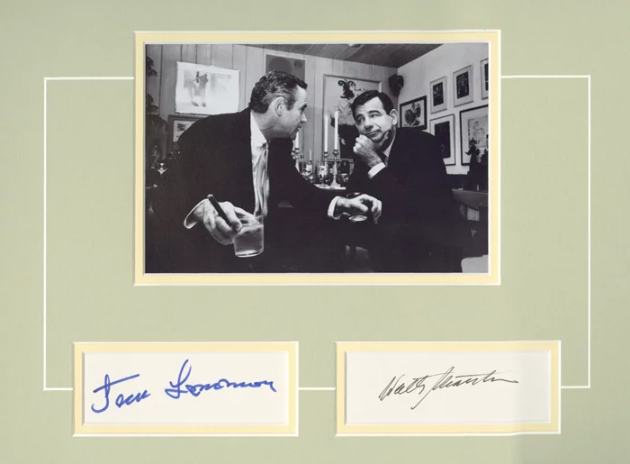 Jack Lemmon & Walter Matthau autograph