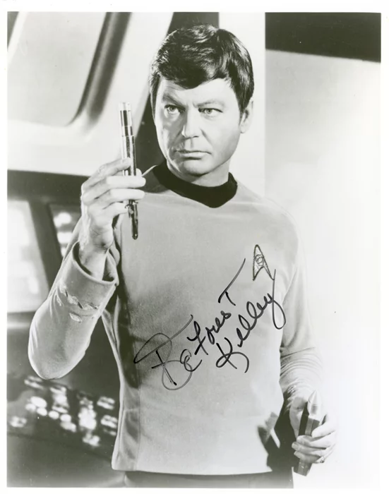 Deforest Kelley autograph