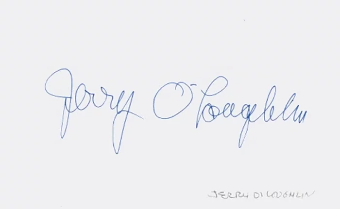 Jerry O'Loughlin autograph