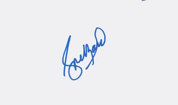 Rose Marie autograph
