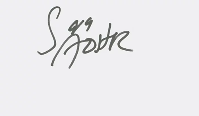 Sara Foster autograph