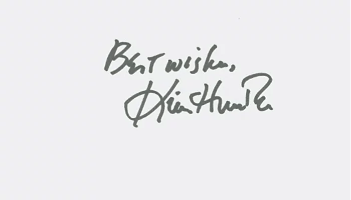 Kim Hunter autograph