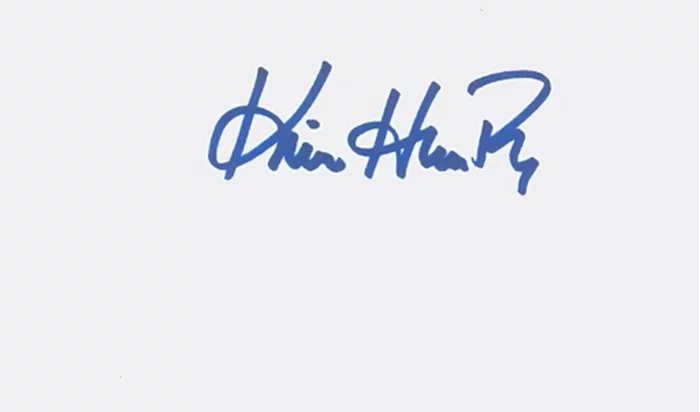 Kim Hunter autograph