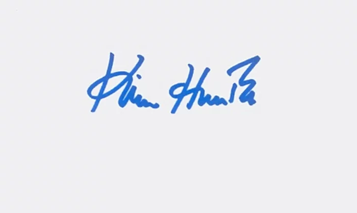 Kim Hunter autograph