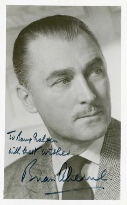 Brian Aherne autograph
