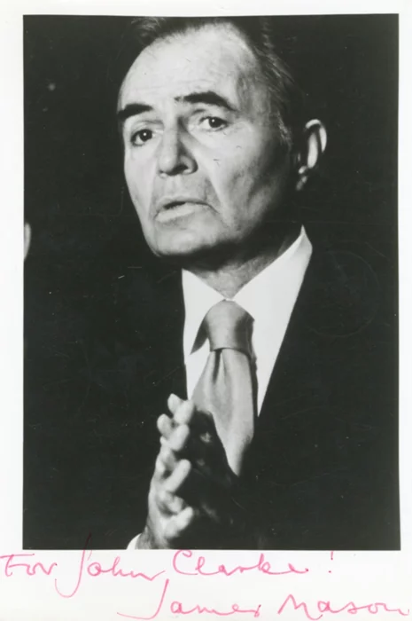 James Mason autograph