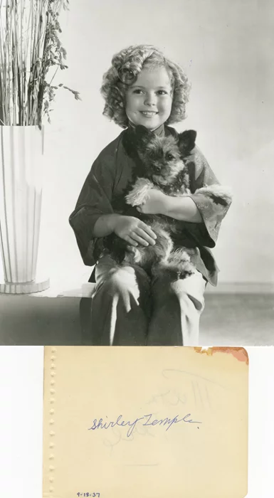 Shirley Temple autograph