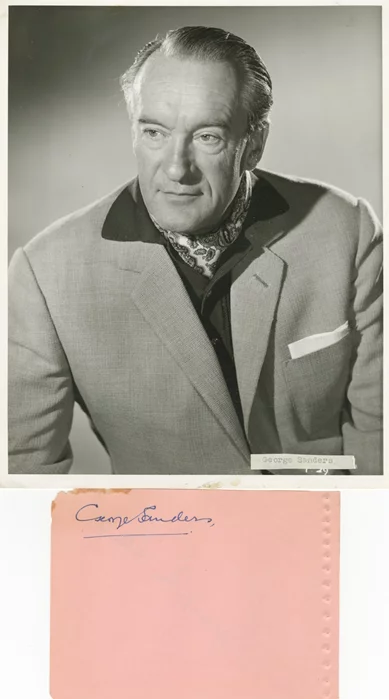 George Sanders autograph