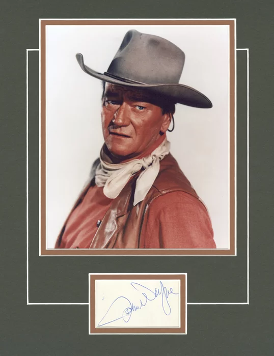 John Wayne autograph