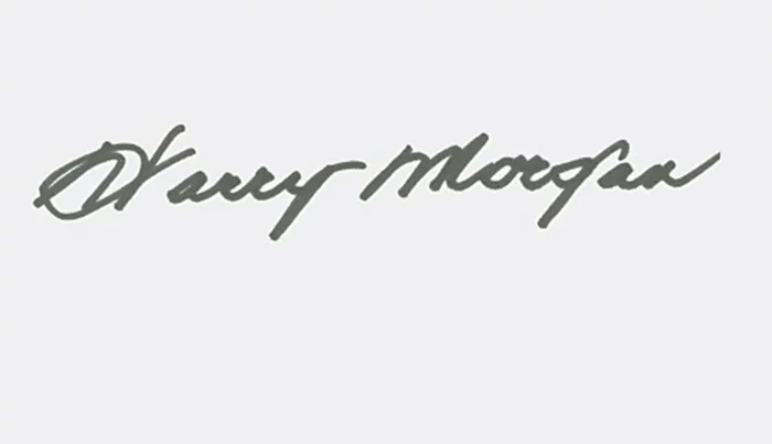 Harry Morgan autograph