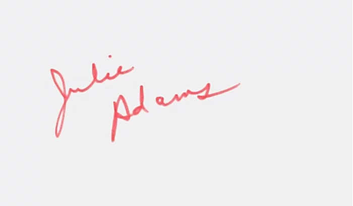 Julie Adams autograph