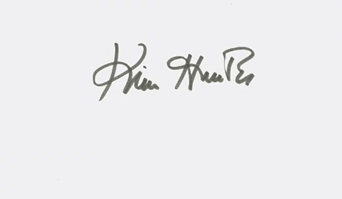 Kim Hunter autograph
