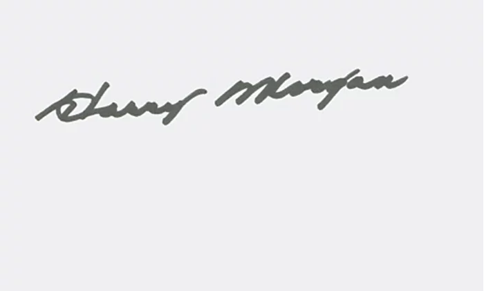 Harry Morgan autograph