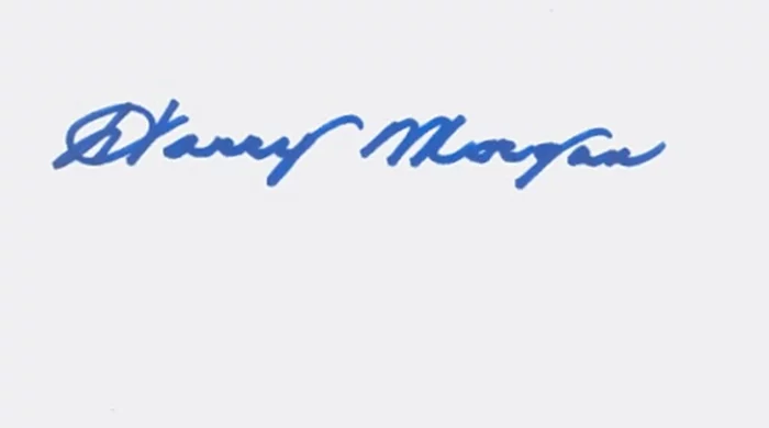 Harry Morgan autograph