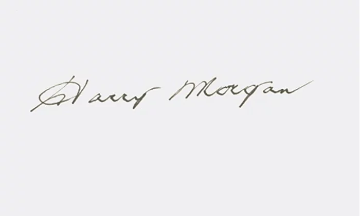 Harry Morgan autograph