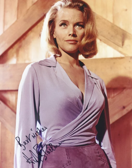 Honor Blackman autograph