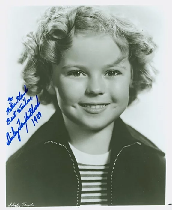 Shirley Temple-Black autograph