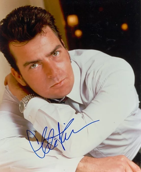 Charlie Sheen autograph