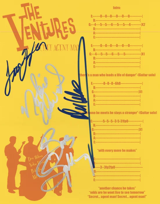 The Ventures autograph