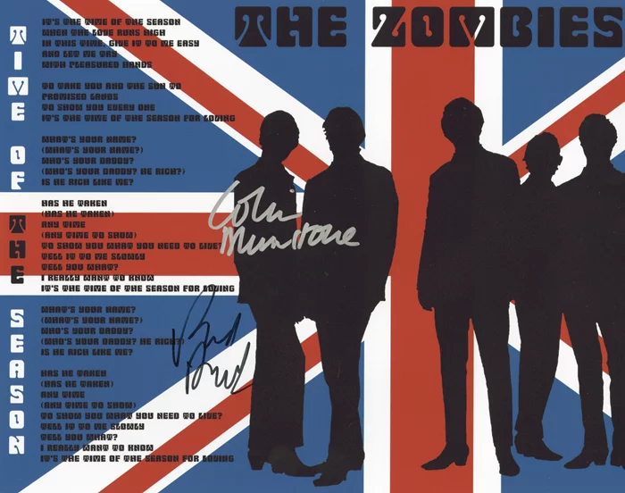 The Zombies autograph