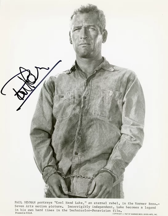 Paul Newman autograph