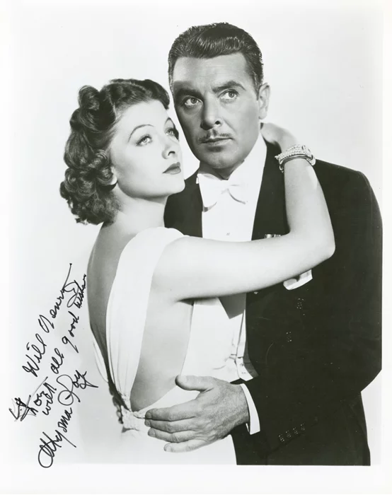 Myrna Loy autograph
