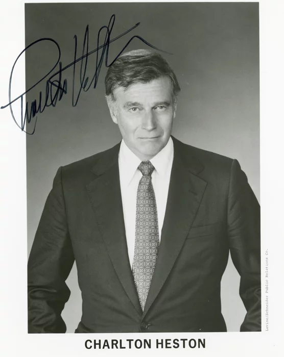 Charlton Heston autograph