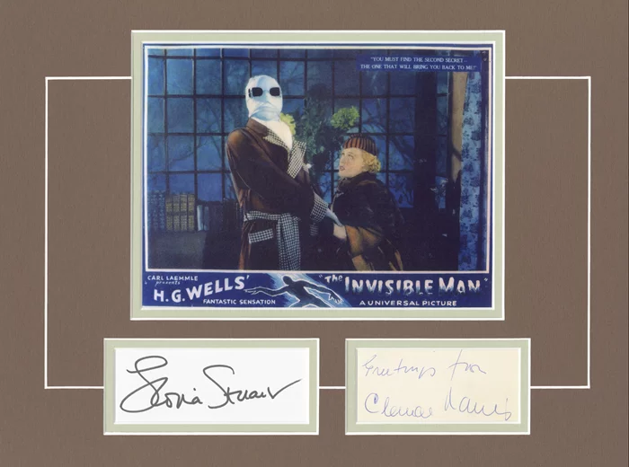The Invisible Man autograph