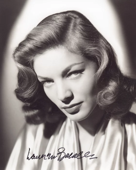 Lauren Bacall autograph
