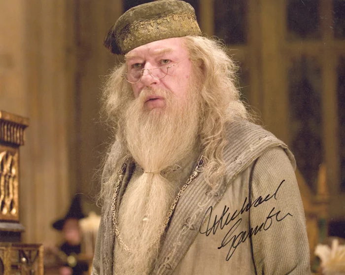 Michael Gambon autograph