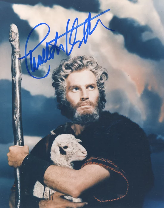 Charlton Heston autograph